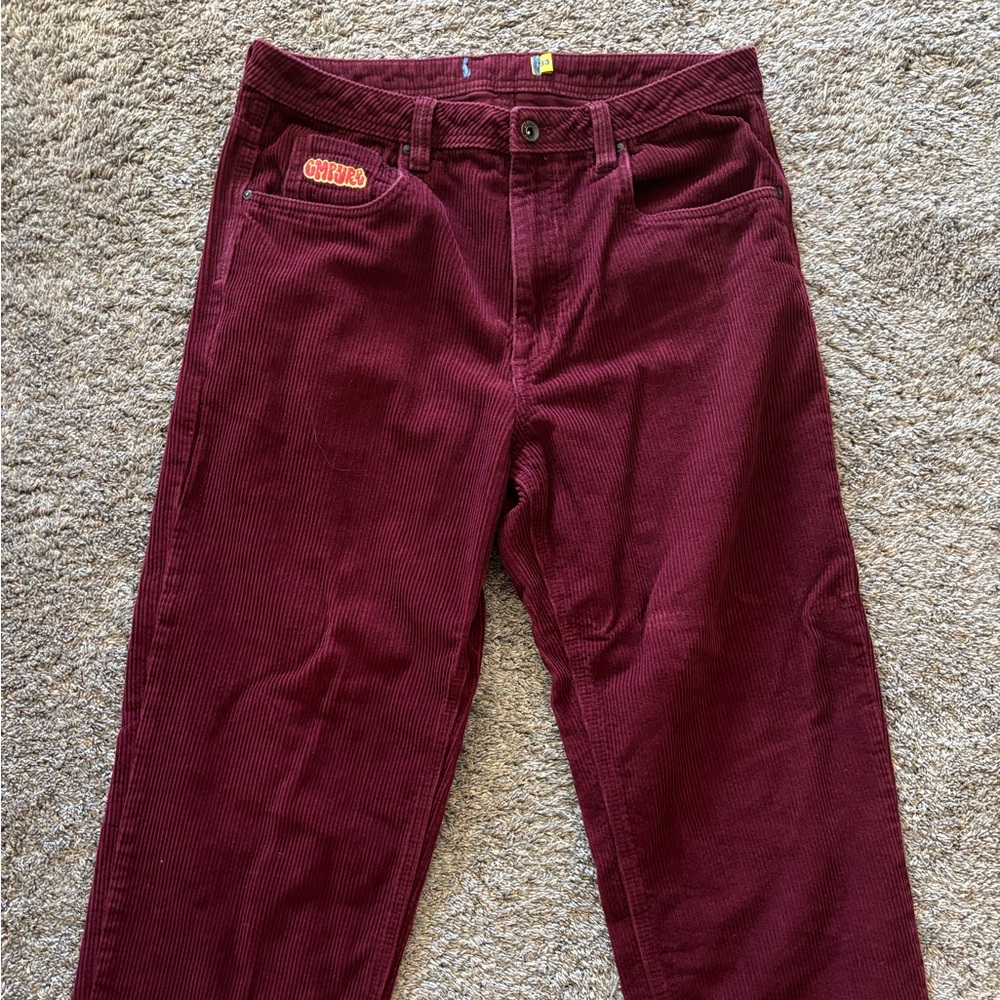 Empire Corduroy Maroon Pants